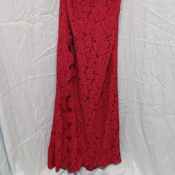 Lace Overlay Halter Dress - Picture 2 of 5